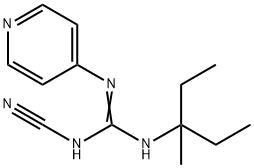 2-Cyano-1-(1-ethyl-1-methylpropyl)-3-(4-pyridyl)guanidine 구조식 이미지