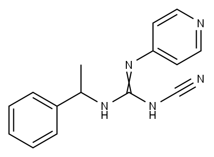 2-Cyano-1-phenethyl-3-(4-pyridyl)guanidine 구조식 이미지