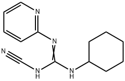 2-Cyano-1-cyclohexyl-3-(2-pyridyl)guanidine Structure