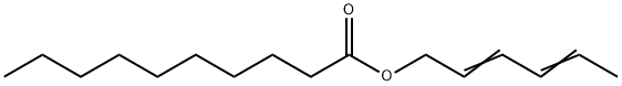 Decanoic acid 2,4-hexadienyl ester 구조식 이미지