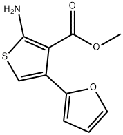 3-THIOPHENECARBOXYLIC ACID, 2-AMINO-4-(2-FURANYL)-, METHYL ESTER Structure