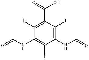 3,5-Bis(formylamino)-2,4,6-triiodobenzoic acid Structure