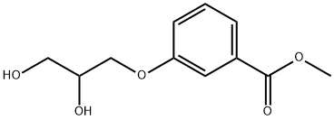 m-(2,3-Dihydroxypropoxy)benzoic acid methyl ester 구조식 이미지