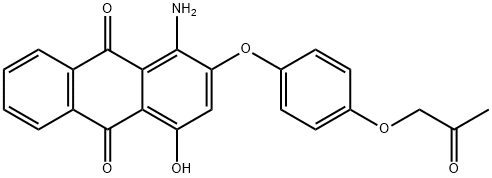 1-amino-4-hydroxy-2-[4-(2-oxopropoxy)phenoxy]anthraquinone  구조식 이미지