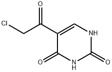 2,4(1H,3H)-Pyrimidinedione, 5-(chloroacetyl)- (9CI) 구조식 이미지