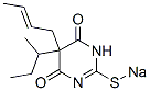 5-(2-Butenyl)-5-sec-butyl-2-sodiothio-4,6(1H,5H)-pyrimidinedione 구조식 이미지