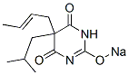 5-(2-Butenyl)-5-isobutyl-2-sodiooxy-4,6(1H,5H)-pyrimidinedione Structure
