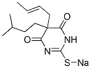 5-(2-Butenyl)-5-isopentyl-2-sodiothio-4,6(1H,5H)-pyrimidinedione Structure