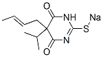 5-(2-Butenyl)-5-isopropyl-2-sodiothio-4,6(1H,5H)-pyrimidinedione 구조식 이미지