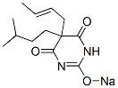 5-(2-Butenyl)-5-(3-methylbutyl)-2-sodiooxy-4,6(1H,5H)-pyrimidinedione Structure