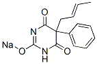 5-(2-Butenyl)-5-phenyl-2-sodiooxy-4,6(1H,5H)-pyrimidinedione 구조식 이미지
