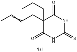 5-(2-Butenyl)-5-propyl-2-sodiothio-4,6(1H,5H)-pyrimidinedione Structure