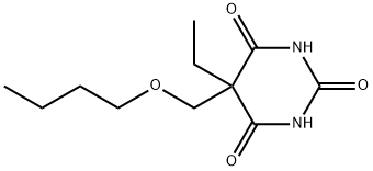 5-(Butoxymethyl)-5-ethylbarbituric acid Structure