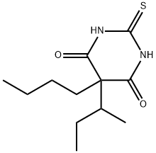 5-Butyl-5-sec-butyl-2,3-dihydro-2-thioxo-4,6(1H,5H)-pyrimidinedione Structure