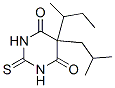 5-sec-Butyl-2,3-dihydro-5-isobutyl-2-thioxo-4,6(1H,5H)-pyrimidinedione Structure