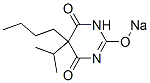 5-Butyl-5-isopropyl-2-sodiooxy-4,6(1H,5H)-pyrimidinedione Structure