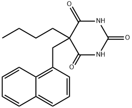 5-Butyl-5-(1-naphtylmethyl)barbituric acid 구조식 이미지