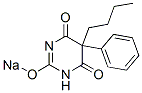 5-Butyl-5-phenyl-2-sodiooxy-4,6(1H,5H)-pyrimidinedione Structure