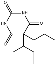 5-sec-Butyl-5-propylbarbituric acid 구조식 이미지