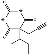 5-sec-Butyl-5-(2-propynyl)barbituric acid 구조식 이미지