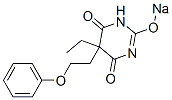 5-Ethyl-5-(2-phenoxyethyl)-2-sodiooxy-4,6(1H,5H)-pyrimidinedione 구조식 이미지