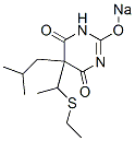 5-[1-(Ethylthio)ethyl]-5-isobutyl-2-sodiooxy-4,6(1H,5H)-pyrimidinedione Structure