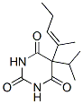 5-Isopropyl-5-(1-methyl-1-butenyl)-2,4,6(1H,3H,5H)-pyrimidinetrione 구조식 이미지