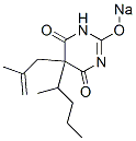 5-(2-Methyl-2-propenyl)-5-(1-methylbutyl)-2-sodiooxy-4,6(1H,5H)-pyrimidinedione 구조식 이미지
