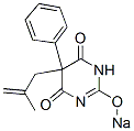 5-(2-Methyl-2-propenyl)-5-phenyl-2-sodiooxy-4,6(1H,5H)-pyrimidinedione 구조식 이미지