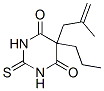 2,3-Dihydro-5-(2-methyl-2-propenyl)-5-propyl-2-thioxo-4,6(1H,5H)-pyrimidinedione 구조식 이미지