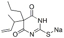 5-(1-Methyl-2-propenyl)-5-propyl-2-sodiothio-4,6(1H,5H)-pyrimidinedione 구조식 이미지
