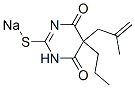 5-(2-Methyl-2-propenyl)-5-propyl-2-sodiothio-4,6(1H,5H)-pyrimidinedione Structure