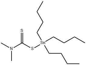 tributyl[(dimethylthiocarbamoyl)thio]stannane 구조식 이미지