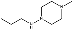 1-Piperazinamine,4-methyl-N-propyl-(9CI) 구조식 이미지