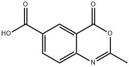 2-METHYL-4-OXO-4H-3,1-BENZOXAZINE-6-CARBOXYLIC ACID 구조식 이미지