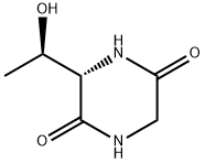 2,5-피페라진디온,3-[(1R)-1-히드록시에틸]-,(3S)-(9CI) 구조식 이미지