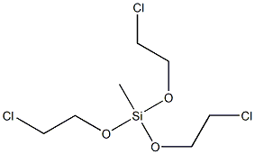 tris(2-chloroethoxy)methylsilane  구조식 이미지