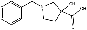 1-Benzyl-3-hydroxy-3-pyrrolidinecarboxylic acid Structure
