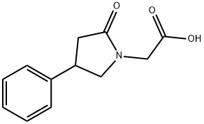 (2-OXO-4-PHENYL-PYRROLIDIN-1-YL)-ACETIC ACID Structure