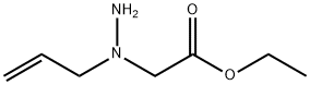 Acetic acid, [1-(2-propenyl)hydrazino]-, ethyl ester (9CI) 구조식 이미지