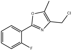 671215-76-2 4-CHLOROMETHYL-2-(2-FLUORO-PHENYL)-5-METHYL-OXAZOLE