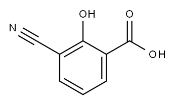 3-cyano-2-hydroxybenzoic acid 구조식 이미지