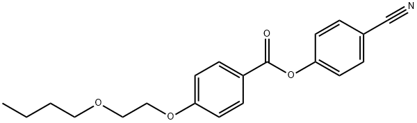 4-Cyanophenyl 4-(2-butoxyethoxy)benzoate 구조식 이미지