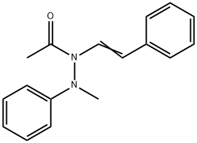 N2-Methyl-N2-phenyl-N1-(2-phenylethenyl)acetohydrazide Structure