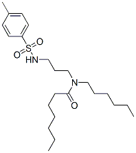 N-Hexyl-N-[3-(p-tolylsulfonylamino)propyl]heptanamide 구조식 이미지