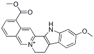 8,13-Dihydro-11-methoxy-1-methoxycarbonyl-7H-benz[g]indolo[2,3-a]quinolizin-6-ium Structure