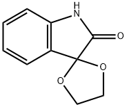 SPIRO-(1,3-DIOXOLANE-2,3'INDOLIN)-2'-ONE 구조식 이미지