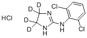 CLONIDINE-D4 HCL (IMIDAZOLINE-4,4,5,5-D4) 구조식 이미지