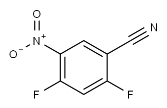 2,4-DIFLUORO-5-NITROBENZONITRILE Structure