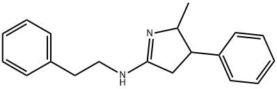 5-Methyl-4-phenyl-N-phenethyl-4,5-dihydro-3H-pyrrol-2-amine Structure